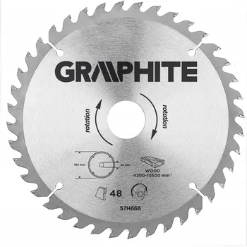 Pilový kotouč Řezný kotouč Graphite 57H670 190 x 30 mm, 40 zubů