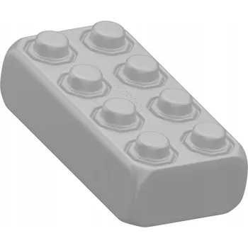 ostatní stavebnice MARIOINEX VELKÁ STAVEBNÍ CIHLA, ZÁKLADNÍ DÍL, 1 KS, ŠEDÁ