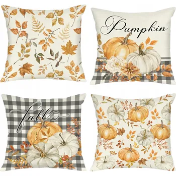Povlak na polštářek Dekorační povlak na polštář PODZIMNÍ DEKORACE 45 x 45 cm
