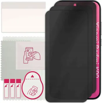 Pouzdro na mobilní telefon 3x Hybridní Sklo s Filtrem Soukromí pro Xiaomi Redmi K90, PRIVACY