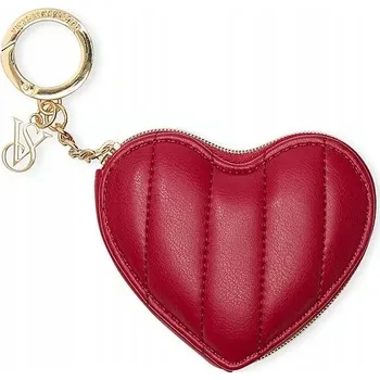 Kabelka Victoria's Secret pouzdro/kapsička na pásek Heart Pouch Keychain červená