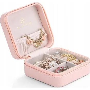 Šperkovnice Elegantní kožená Šperkovnice na bižuterii pro ženy, organizér, krabička
