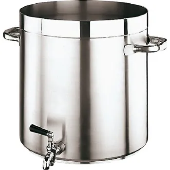 Hrnec Sambonet Paderno HRNEC VYSOKÝ S KOHOUTEM, objem 16,5 litru