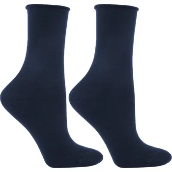 Dámské ponožky Dámské ponožky Moraj SMD300-002 Medical Barva: Modrá - tmavě, Velikost: 35-38