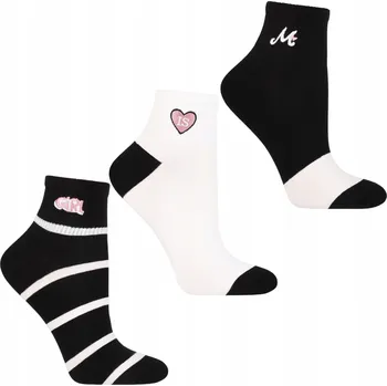 Dámské oblečení 3x Dámské bavlněné sportovní Ponožky bavlna 3-BALENÍ Moraj 38-41