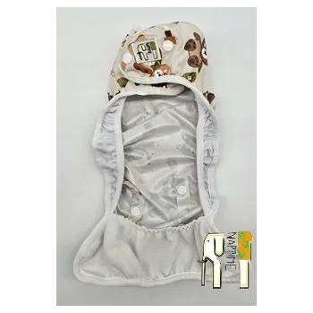 Zavinovačka Látková Plenka Opakovaně Použitelná ZAVINOVAČKA PUL SE KŘÍDELKY Medvídci Zelení NappiMe