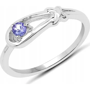 Prsten STŘÍBRNÝ PRSTÝNEK S PŘÍRODNÍM TANZANITEM