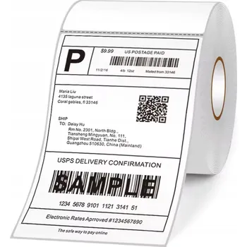 Samolepící etiketa Samolepicí etiketa SolidTape 100 x 150 mm termopapír bílý 500 ks