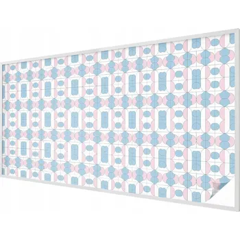 Okenní dekorace Dekorativní vitráž z mléčné Fólie Samolepicí pastel 200x100 cm