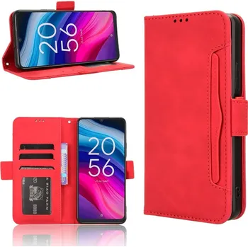 Pouzdro na tablet VSECHNONAMOBIL 129140 Peněženkový obal s přihrádkou pro TCL 50 5G červený