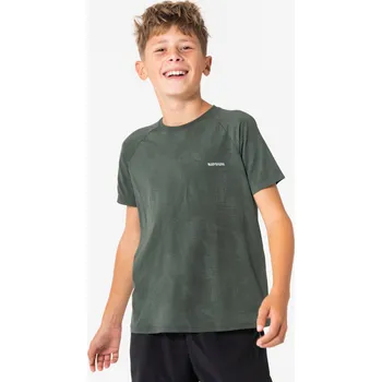 KIPRUN Dětské běžecké tričko bezešvé Kiprun 900 Light 12 LET ZELENÁ