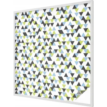 Okenní dekorace Fólie Dekorativní Mléčná na Skla Oken Výloh Geometrické trojúhelníky 100x100