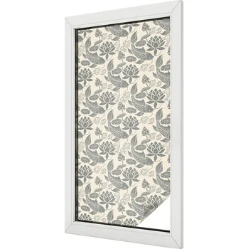 Okenní dekorace Dýha Fólie na mléčné sklo Dekorativní vitrážový orientální vzor 50x100