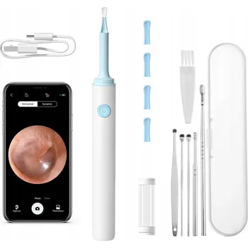 Chytrý otoskop s kamerou pro čištění uší maz WiFi HD aplikace endoskop