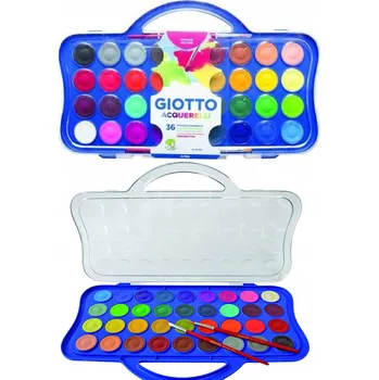 Vodová barva Akvarelové barvy v kalíšcích 36 barev GIOTTO