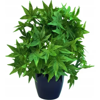 umělá květina Umělá rostlina Konopí v černém květináči XL 42 cm