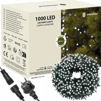 Vánoce Springos vánoční osvětlení na stromeček 81,5 m 501 - 1000 světýlek