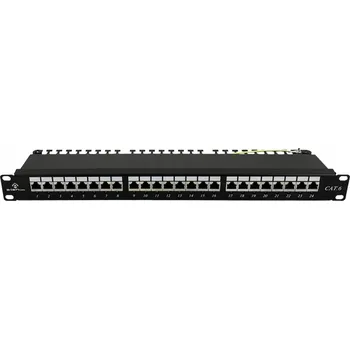 Serverovna Patch panel NAVI LED STP kat.6, 24 portů, LSA, 1U, ALA