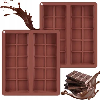 Forma na pečení 2 KS Silikonová forma na čokoládu, hluboké formy