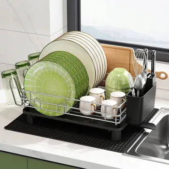 Odkapávač na nádobí MAJALiS Odkapávač na nádobí s odkapávací miskou a výlevkou