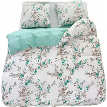 Povlečení Povlečení 160x200 bavlna satén oboustranný GierekHoff 3 Č. zelené růže