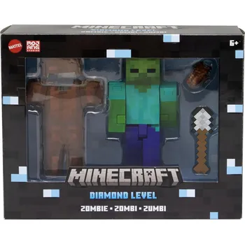MINECRAFT DIAMOND LEVEL Diamantová úroveň, figurka ze hry ZOMBIE