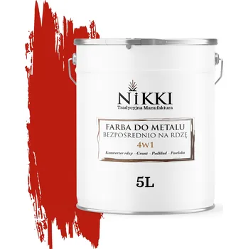 barva na kov BARVA NA KOV PŘÍMO NA REZ POZINK 4v1 BARVA ČERVENÁ RAL 3020 MAT 5L