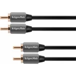 Kabel 2x Cinch konektor/2x Cinch konektor 0,5m KRUGER & MATZ KM0303