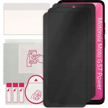 Pouzdro na mobilní telefon 3x Hybridní Sklo s Filtrem Soukromí pro Motorola Moto G57 Power, PRIVACY