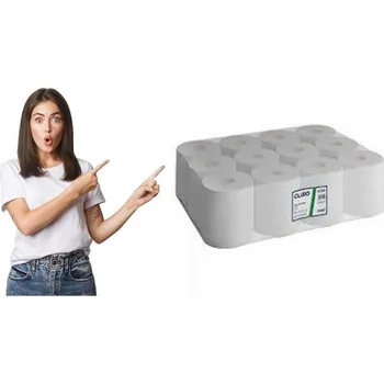 Papírový ručník Cliro 62375 Papírové ručníky, recyklovaný papír, 12 rolí x 60 m