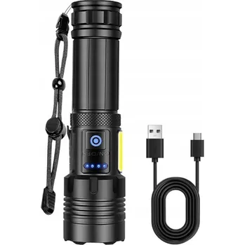 Svítilna LED svítilna 100 000 lumenů se 7 režimy svícení a dlouhou výdrží baterie