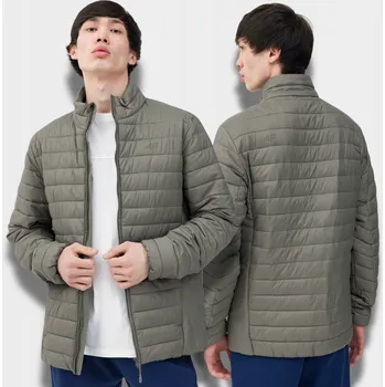 Moto bunda 4F pánská prošívaná bunda bez kapuce 4FSS23TDJAM084-44S velikost XL