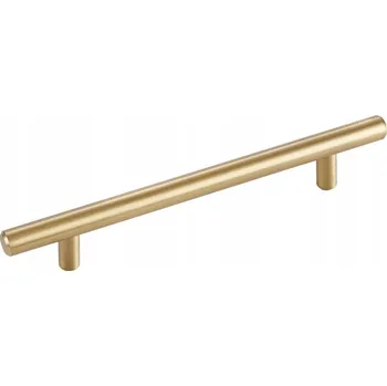 Nábytkové kování NÁBYTKOVÁ ÚCHYTKA RELING ZLATÁ SATÉNOVÁ 192mm