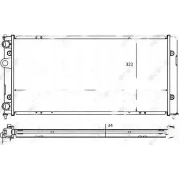 Chladič motoru NRF 58386 Chladič motoru, chlazení motoru