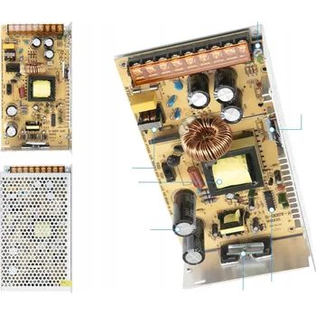 ZASILACZ 220V NA 12V 20A IMPULSOWY PRO LED SYSTÉMY A KAMEROVÉ SYSTÉMY, NAPÁJENÍ