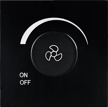 Zabezpečení domácnosti ViPlast iZi Plakietka / Kryt Regulace Otáček Černý