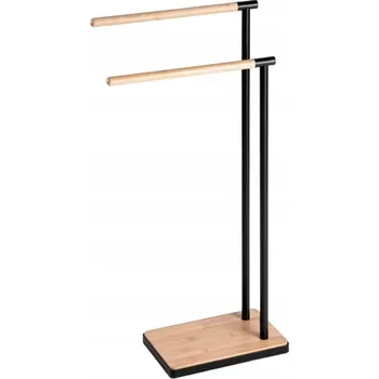 Stojan FRAZ na ručníky černý 39x18x78 cm HOMLA