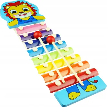 Dřevěná hračka Dřevěné xylofony pro děti - lev, vzdělávací hračka