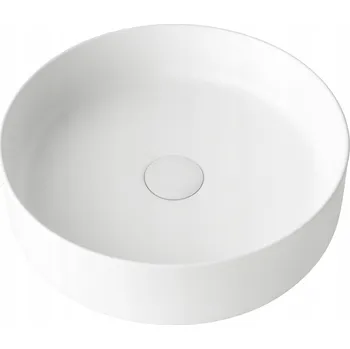 Umyvadlo Umyvadlo na desku oválné 360×360x120 mm - bílé lesklé