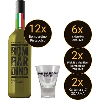 Likér Bevande Bombardino Premium al Pistacchio 17 % 1 l