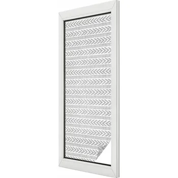 Okenní dekorace Mléčná dýha Fólie na okno Balkon Sklo Blesk vzor 50x146 cm