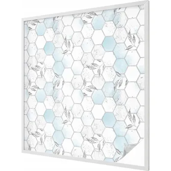 Okenní dekorace Zatemňující Fólie na okno Kachle listy 100 x 100 cm