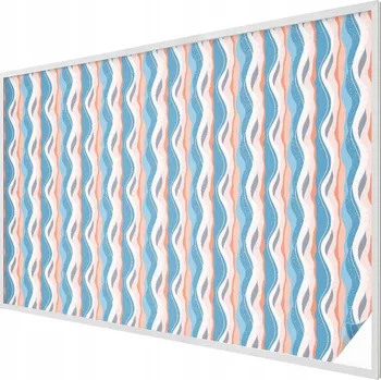 Okenní dekorace Fólie na okna mléčná, samolepicí, vzor vlnky, 200x146 cm