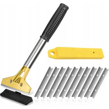 ŠKRABKA MALÍŘSKÁ NA BARVY, TAPETY A OMÍTKY s 10 vyměnitelnými čepelemi