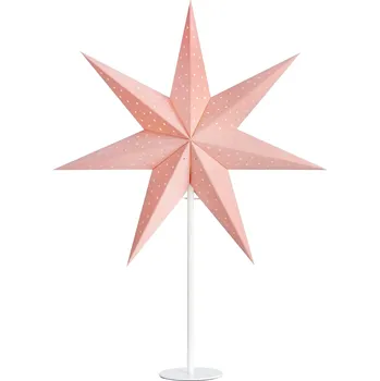 Vánoční dekorace Markslöjd Clara růžová hvězda na stůl