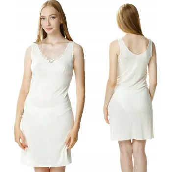 MEWA lingerie spodnička pod šaty ke kolenům bílá velikost 46