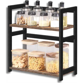 regál KUCHYŇSKÝ REGÁL NA KOŘENÍ, STOJÍCÍ POLICE NA PRACOVNÍ DESKU SE ŠUPLÍK