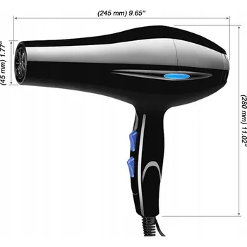 Péče o vlasy FÉN NA VLASY S DIFUZÉREM, 3 NASTAVENÍ TEPLOTY, PRO SALON I DOMÁCÍ POUŽITÍ