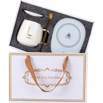 SADA HRNEK + PODLOŽKA S KONTROLOU TEPLOTY TERMOS TEPLO HRNEK TERMO