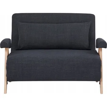 Pohovka Křeslo CALORE 1-místné, s funkcí spaní tmavě šedé 117x90x82 cm HOMLA